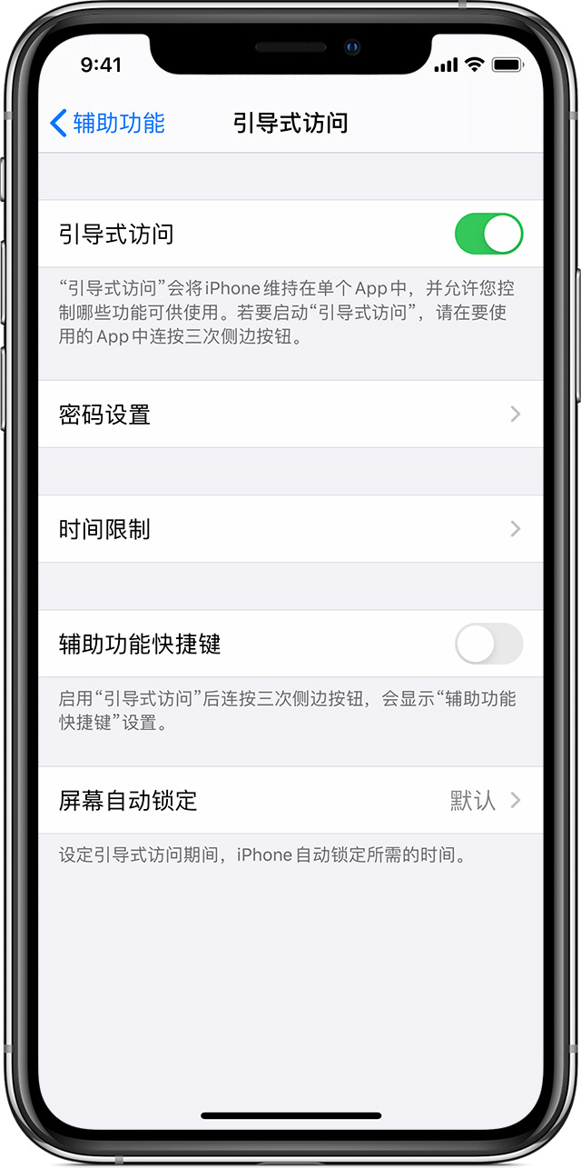 温江苹果手机维修分享如何在 iPhone 上退出引导式访问 