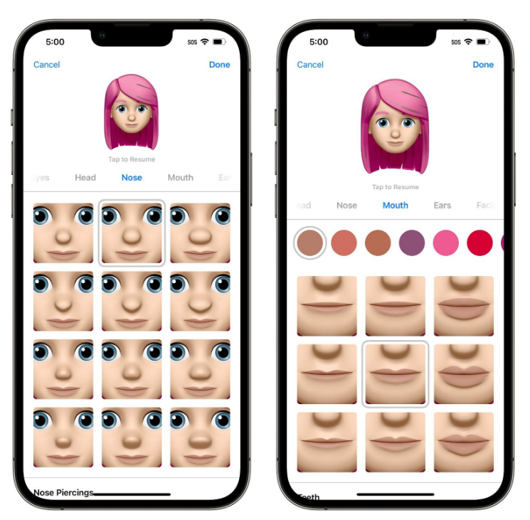 温江苹果手机维修分享​iOS 16中的拟我表情有了哪些变化和升级 